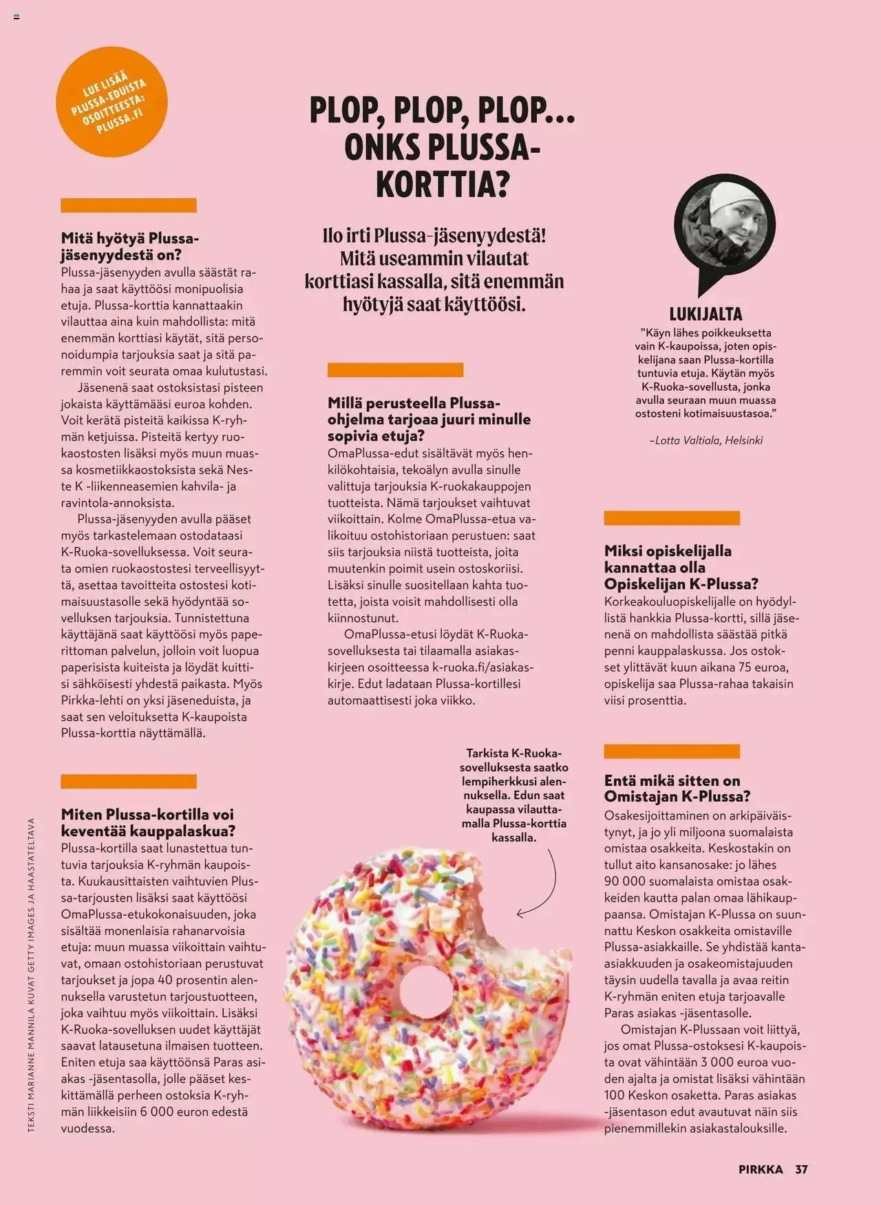 K-Market tarjoukset Pirkka 6–8/2023 voimassa alkaen 7. kesäkuuta - 29. elokuuta 2023 - Tarjouslehti sivu 37