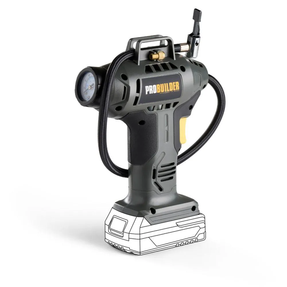 Probuilder akkukäyttöinen ilmapumppu 18 V runko