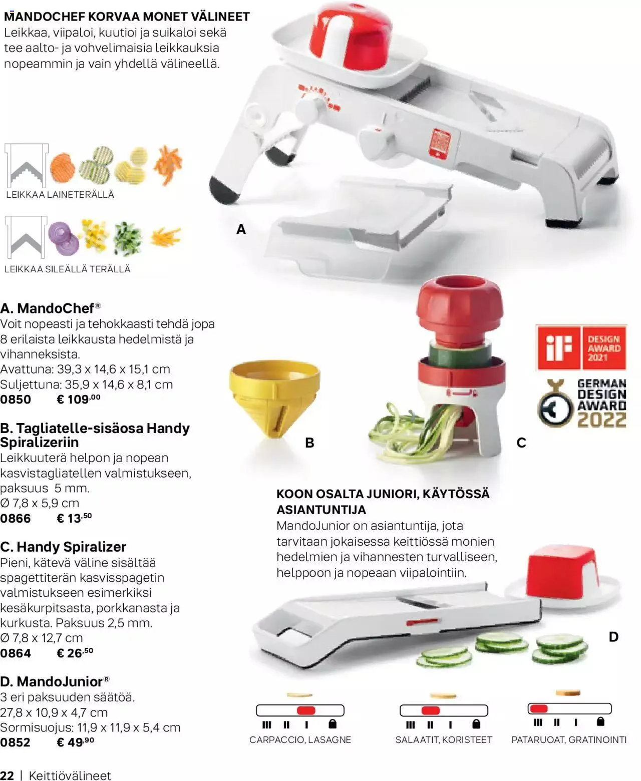 Tupperware tarjoukset Syksy / Talvi 2023-24 voimassa alkaen 29. syyskuuta - 31. joulukuuta 2023 - Tarjouslehti sivu 22