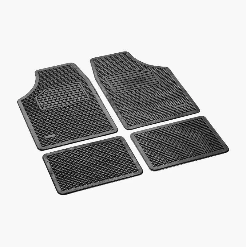 Car mat, rubber, 4 pcs