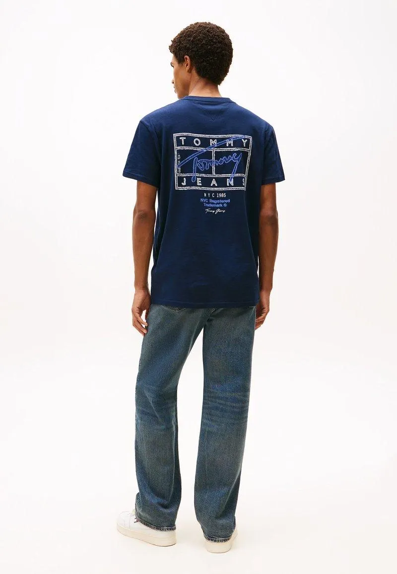 SIGN SPRAY UNISEX - Printtipaita - dark night navy