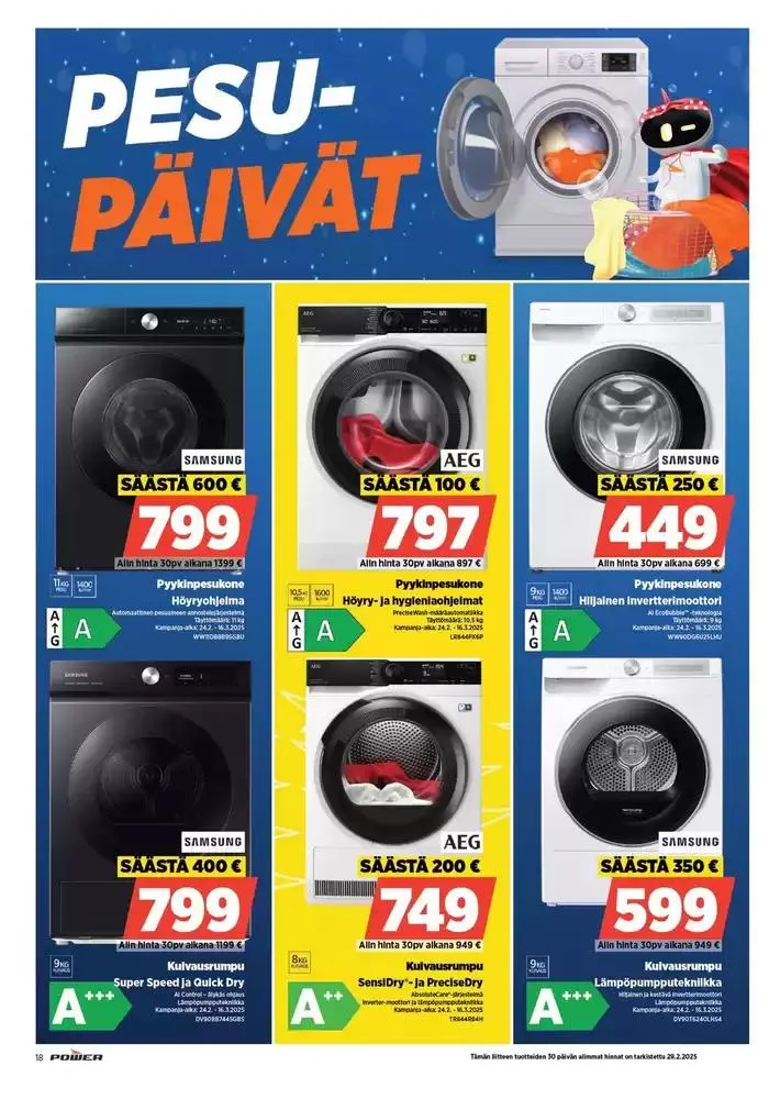 Power tarjoukset voimassa alkaen 30. joulukuuta - 16. maaliskuuta 2025 - Tarjouslehti sivu 22