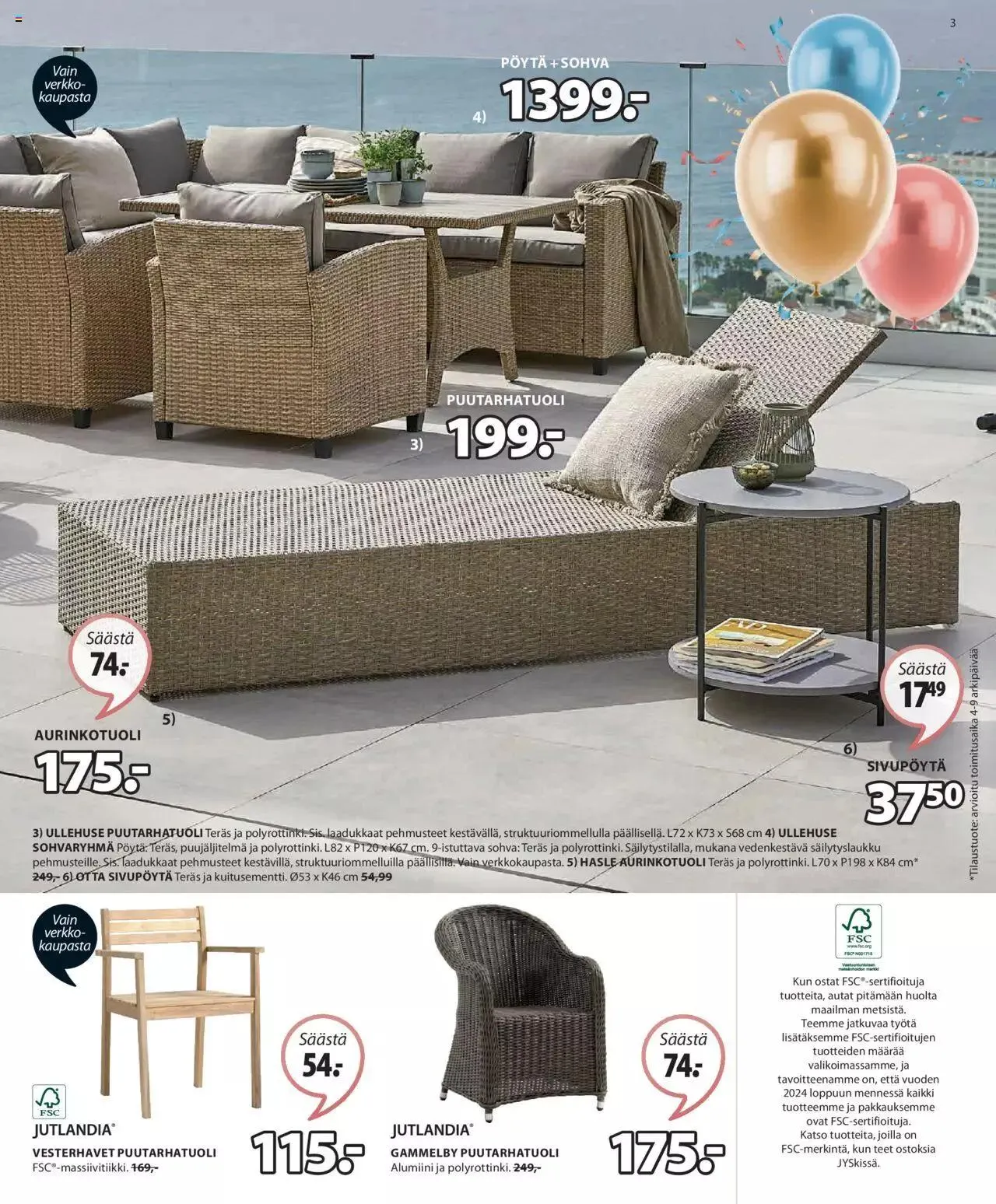 JYSK tarjoukset voimassa alkaen 29. huhtikuuta - 12. toukokuuta 2024 - Tarjouslehti sivu 3
