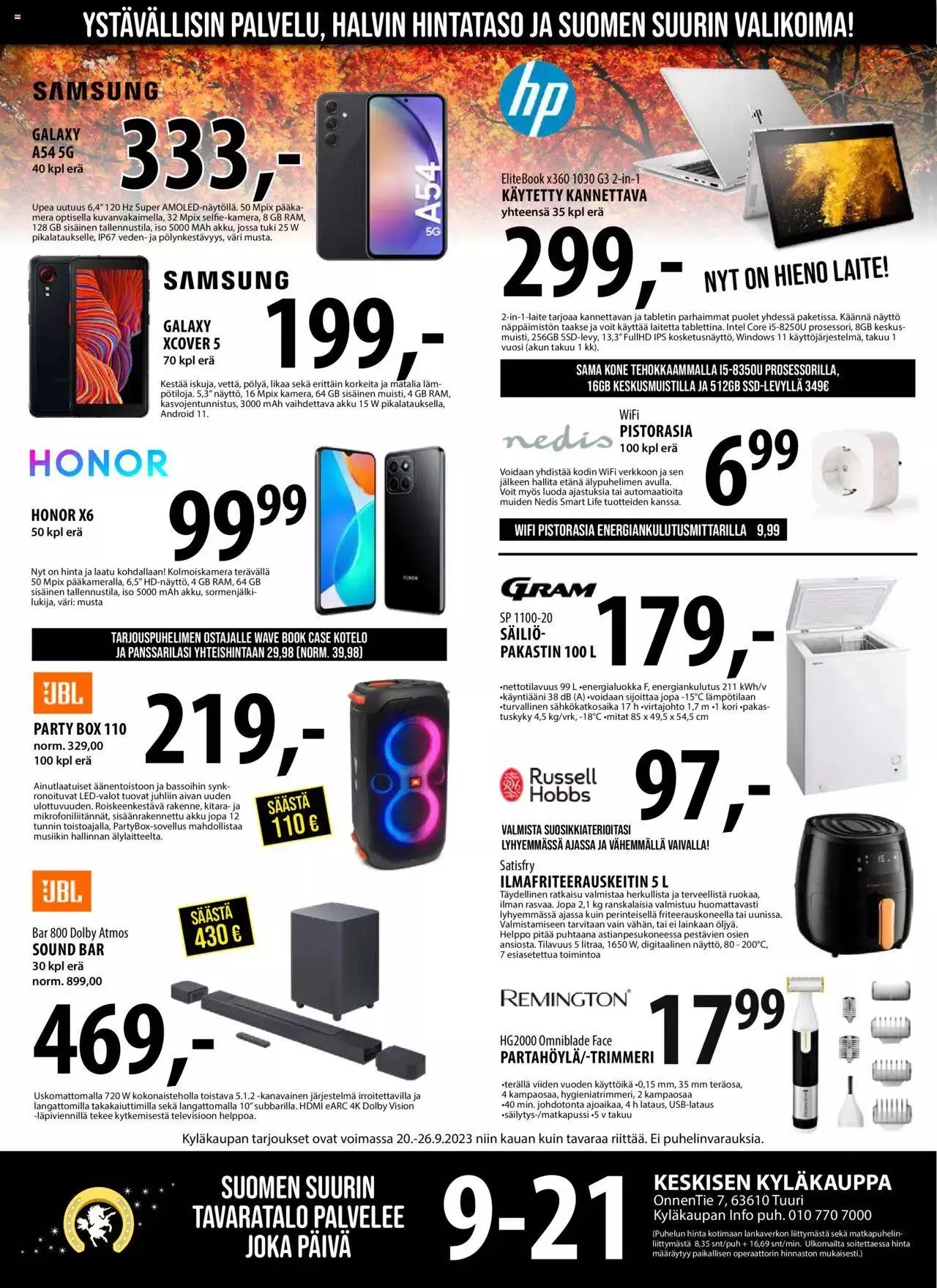 Tuuri tarjoukset voimassa alkaen 20. syyskuuta - 26. syyskuuta 2023 - Tarjouslehti sivu 1