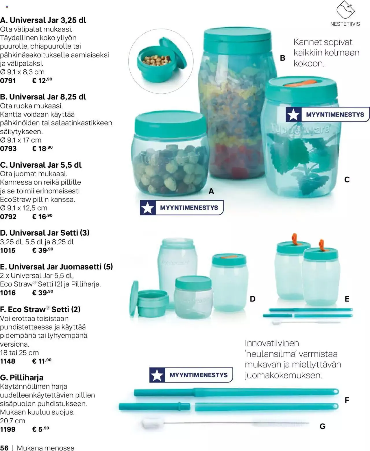 Tupperware tarjoukset Syksy / Talvi 2023-24 voimassa alkaen 29. syyskuuta - 31. joulukuuta 2023 - Tarjouslehti sivu 56