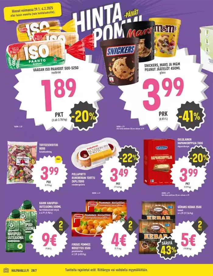 HalpaHalli tarjoukset voimassa alkaen 28. tammikuuta - 11. helmikuuta 2025 - Tarjouslehti sivu 4