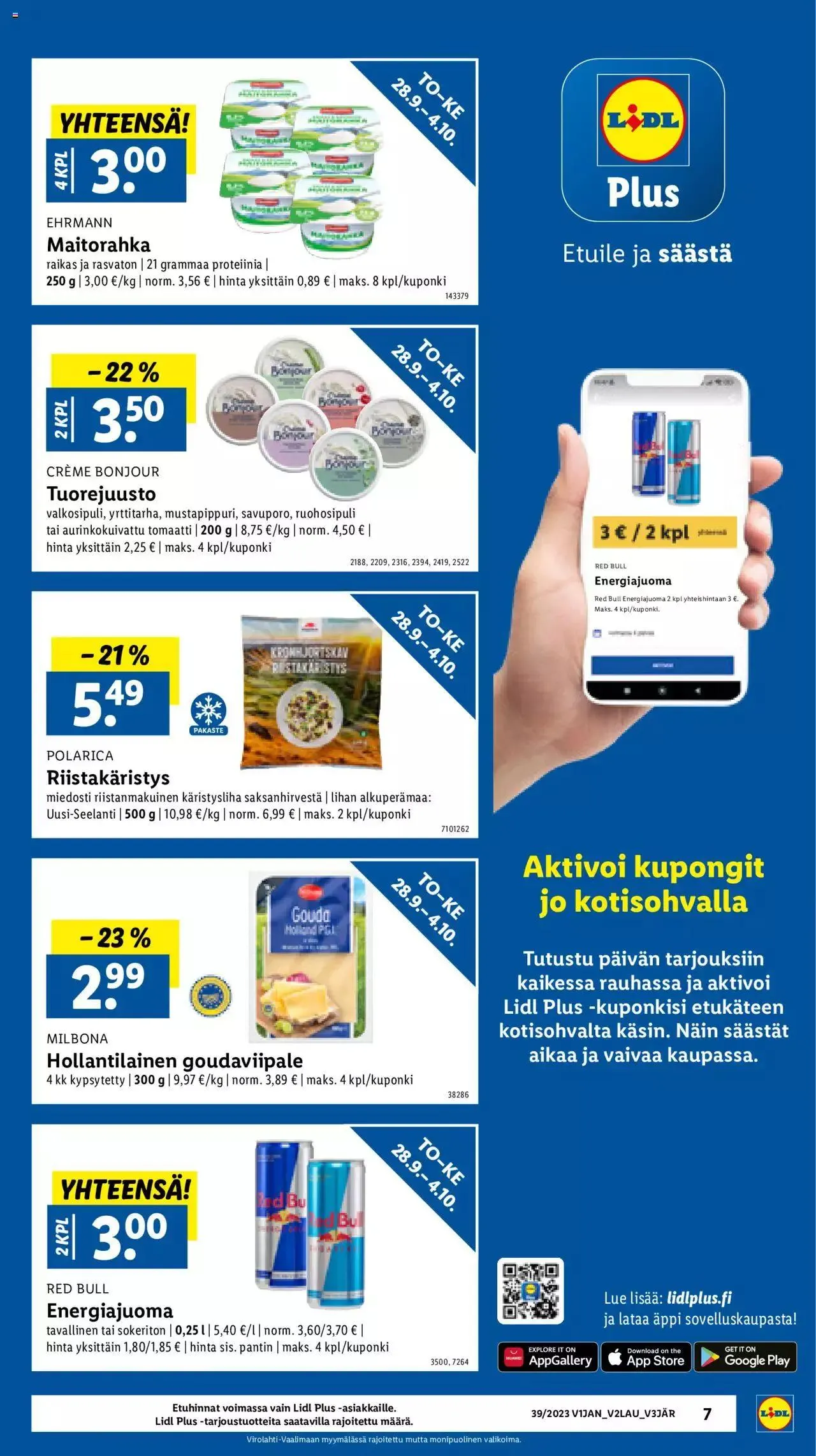 Lidl tarjoukset voimassa alkaen 28. syyskuuta - 4. lokakuuta 2023 - Tarjouslehti sivu 9