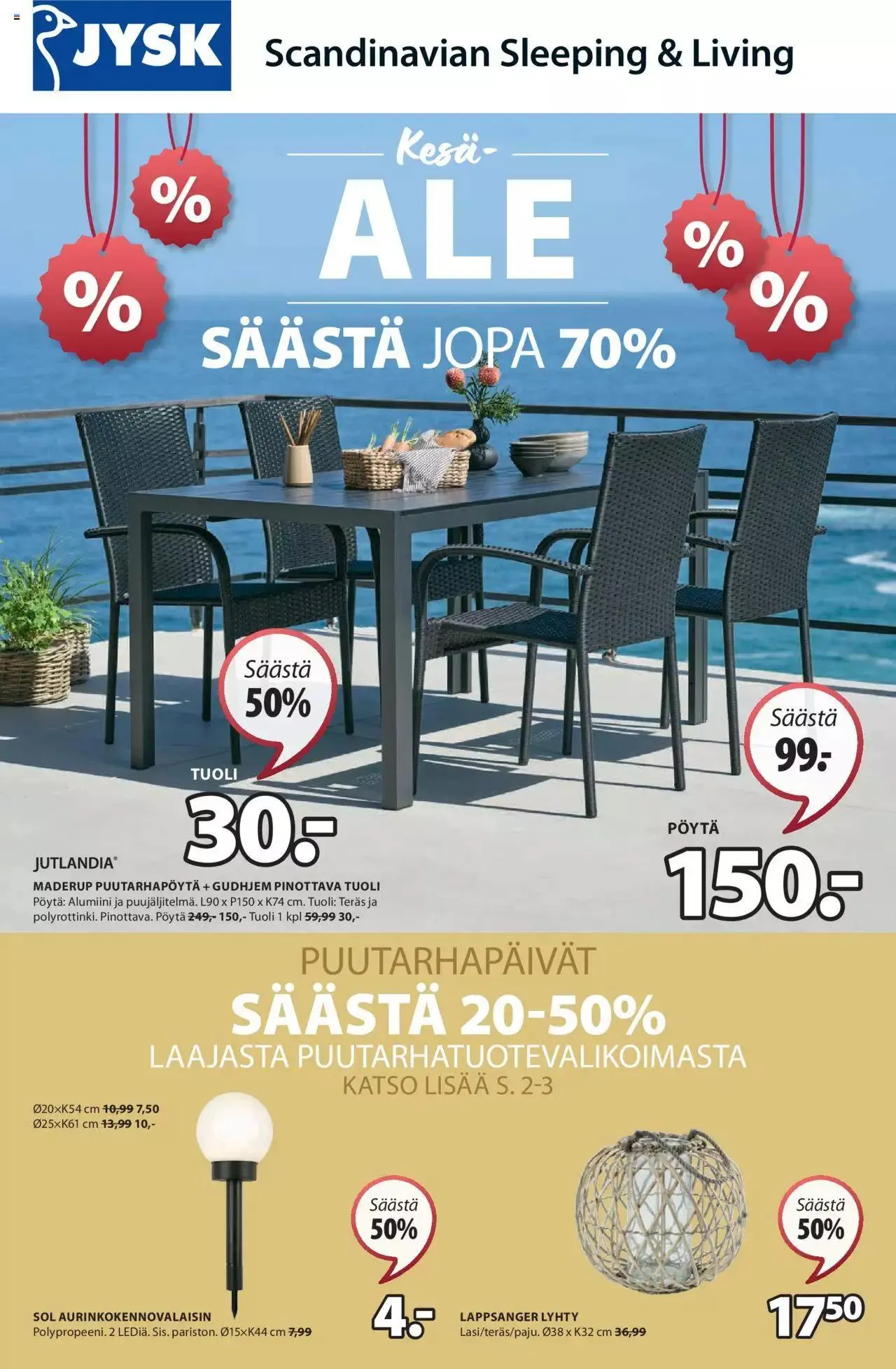 JYSK tarjoukset voimassa alkaen 1. heinäkuuta - 31. joulukuuta 2024 - Tarjouslehti sivu 1