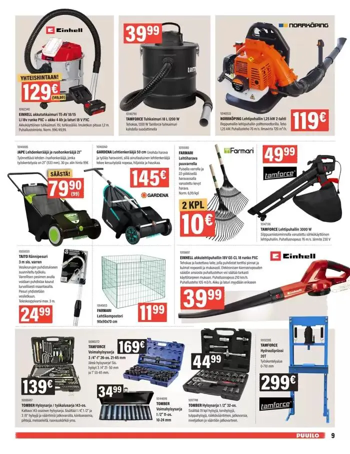 Puuiloa kaikkeen arkeen voimassa alkaen 14. lokakuuta - 28. lokakuuta 2024 - Tarjouslehti sivu 15