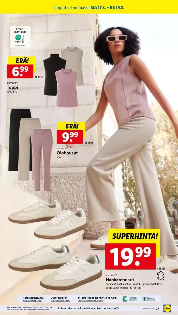 Ajankohtaiset erikoiskampanjat voimassa alkaen 10. maaliskuuta - 19. maaliskuuta 2025 - Tarjouslehti sivu 31