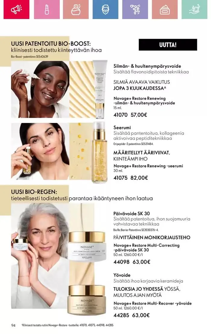 Oriflame tarjoukset voimassa alkaen 9. maaliskuuta - 29. maaliskuuta 2025 - Tarjouslehti sivu 94