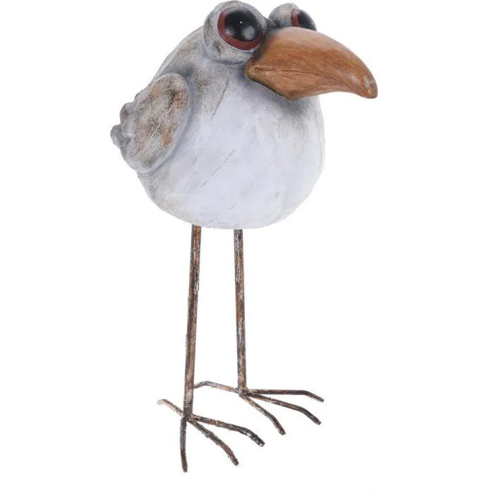 LINTU METALLI JALOILLA 47,5CM