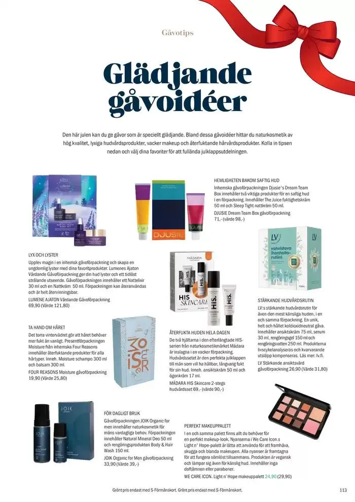 Sokos Emotion joulukuvasto ruotsi 2024 voimassa alkaen 9. marraskuuta - 23. marraskuuta 2024 - Tarjouslehti sivu 113