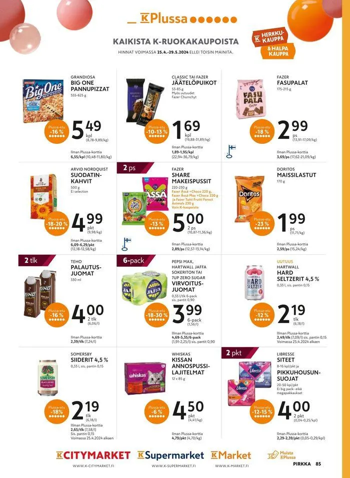 Pirkka 5/2024 voimassa alkaen 24. huhtikuuta - 31. toukokuuta 2024 - Tarjouslehti sivu 91
