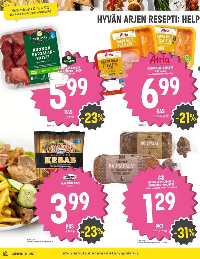 HalpaHalli tarjoukset voimassa alkaen 12. maaliskuuta - 18. maaliskuuta 2025 - Tarjouslehti sivu 2