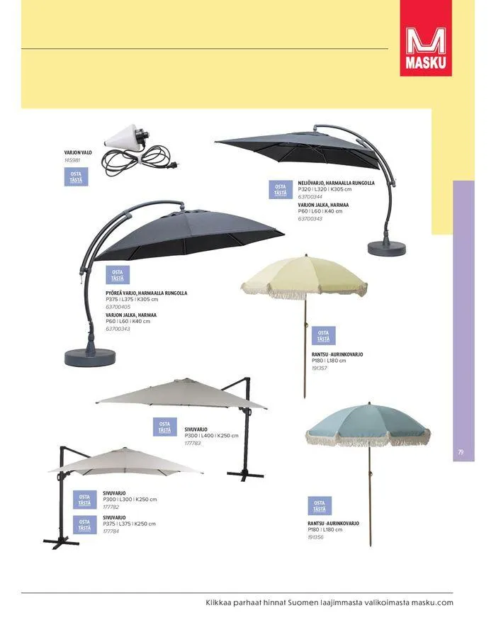 Kesa 2024 voimassa alkaen 20. maaliskuuta - 31. elokuuta 2024 - Tarjouslehti sivu 79