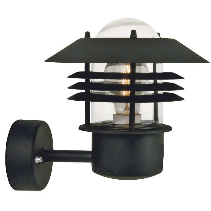 Seinävalaisin Nordlux Vejers Musta IP54