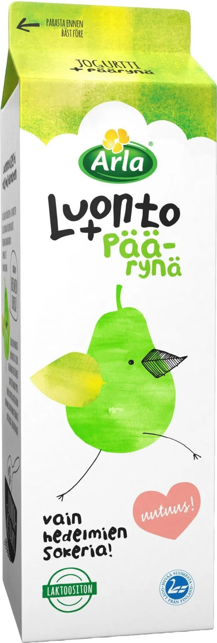 Arla Luonto+ AB 1kg laktoositon Päärynäjogurtti