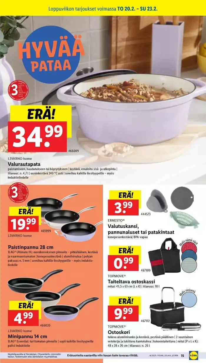 Huippudiilit ja alennukset voimassa alkaen 17. helmikuuta - 26. helmikuuta 2025 - Tarjouslehti sivu 15