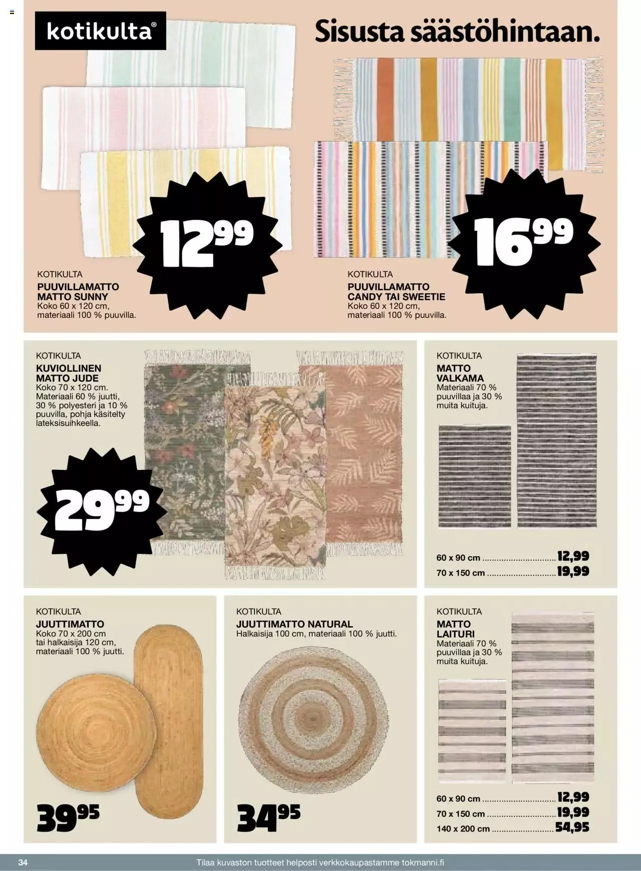 Tokmanni - Kesä 2024 voimassa alkaen 1. huhtikuuta - 31. joulukuuta 2024 - Tarjouslehti sivu 34