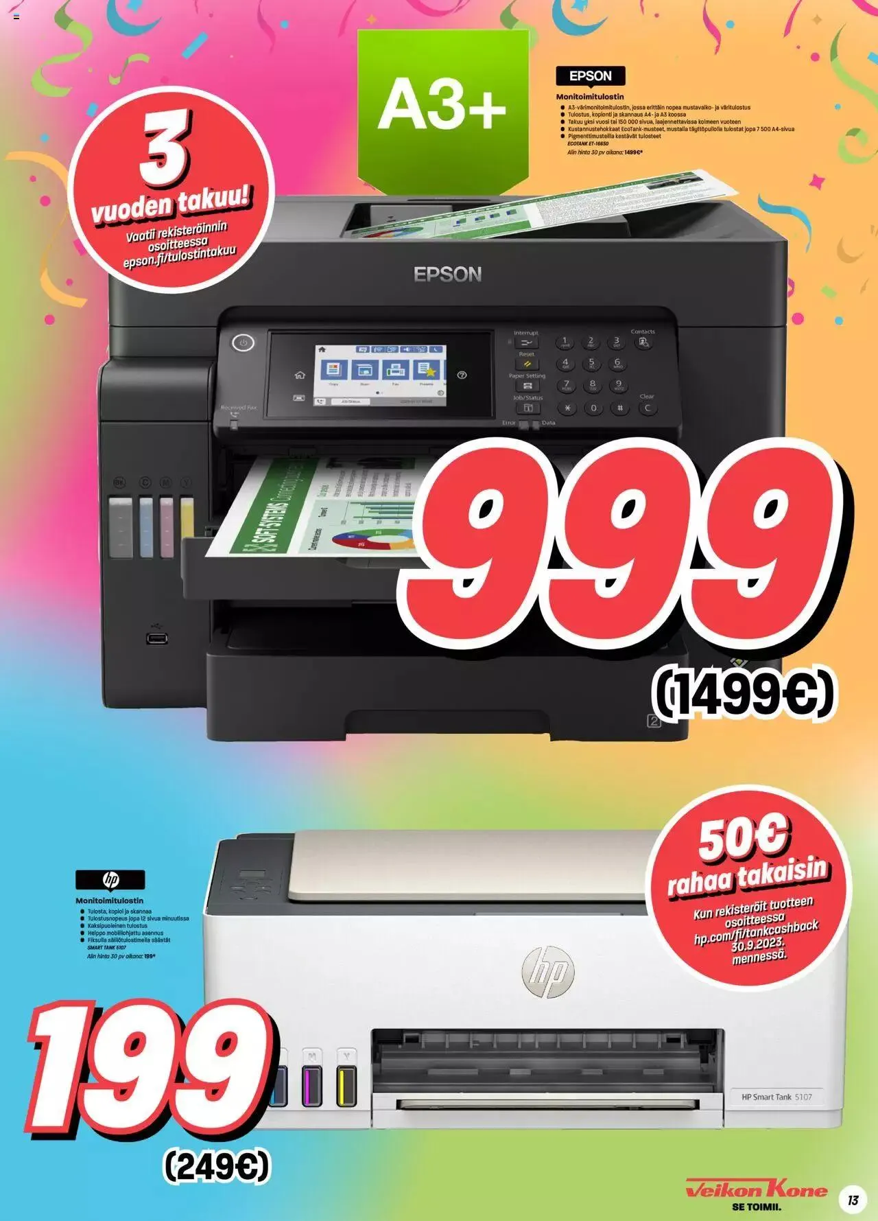Veikon Kone tarjoukset voimassa alkaen 11. syyskuuta - 31. joulukuuta 2023 - Tarjouslehti sivu 13