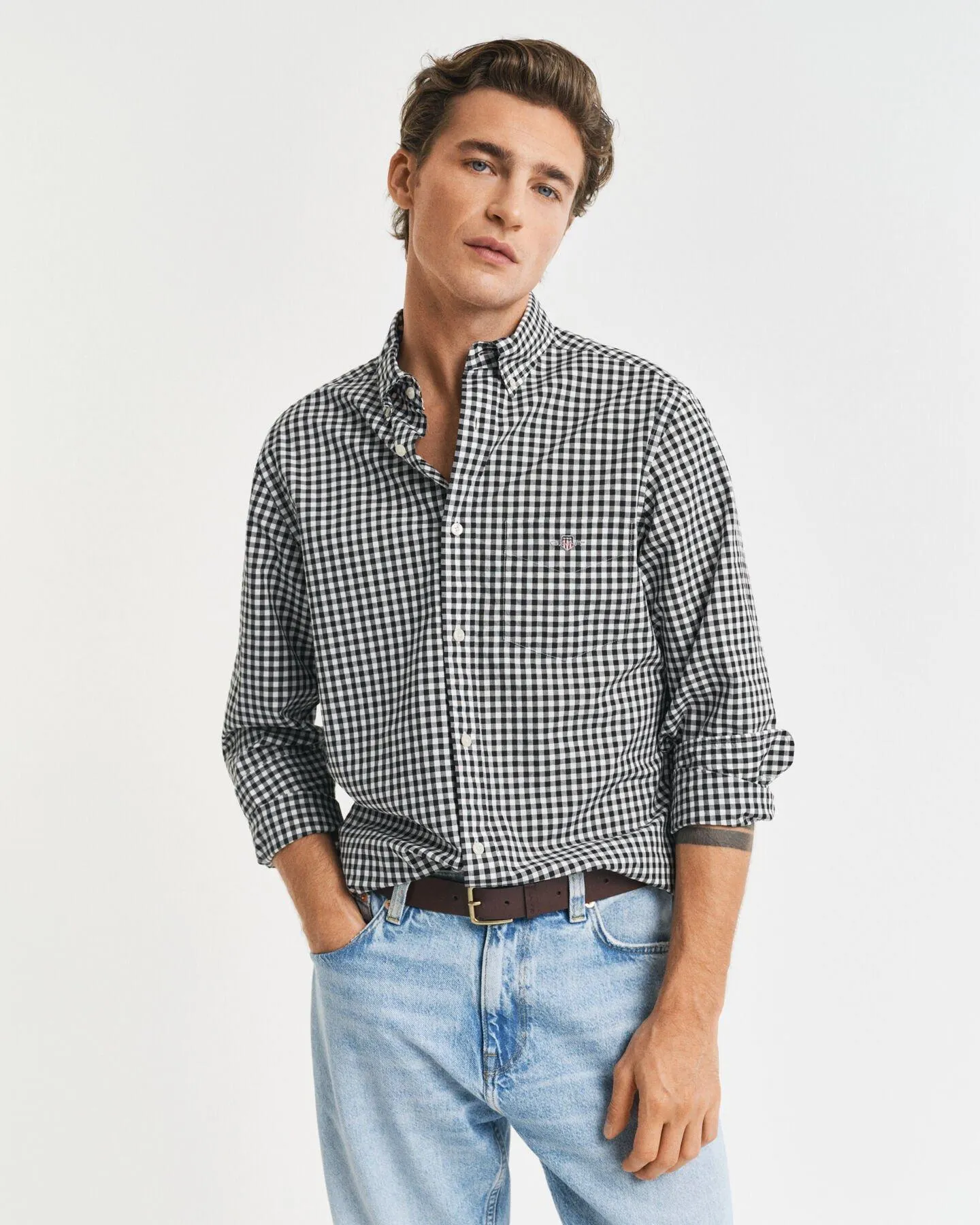Regular fit ‑mitoitettu Classic Gingham -popliinipaita