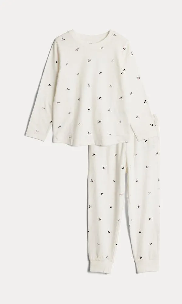 Kaksiosainen pyjama, jouluaiheinen