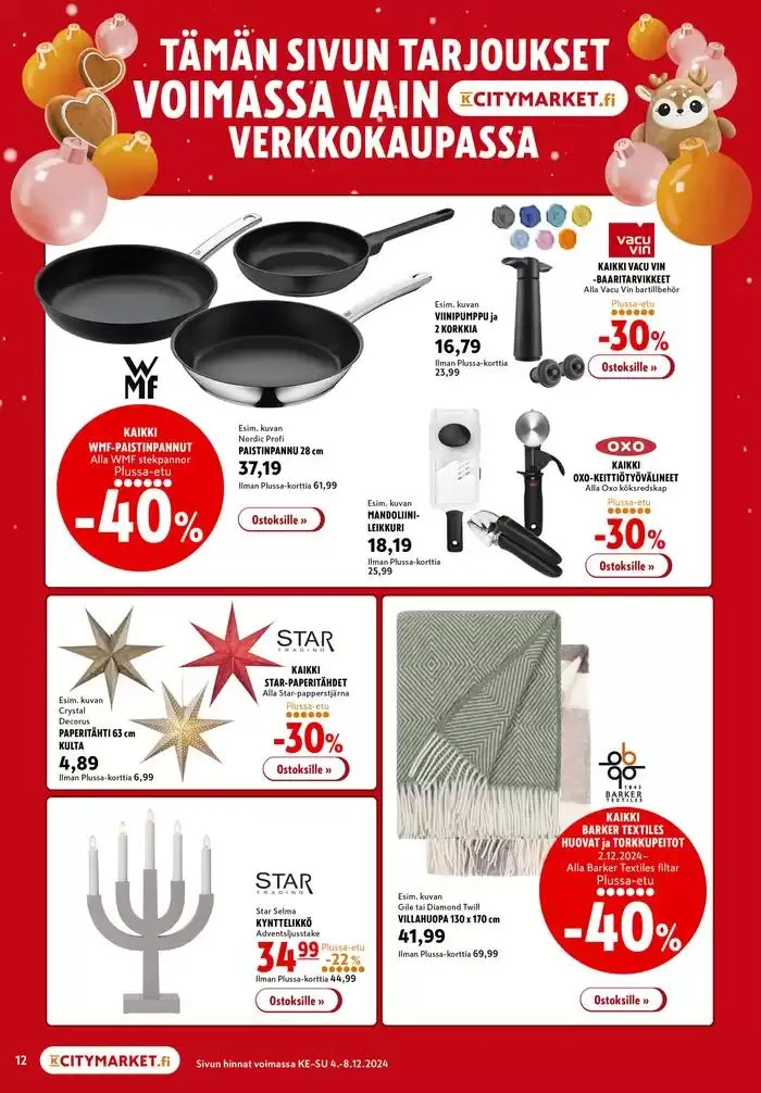 K-citymarket tarjoukset voimassa alkaen 4. joulukuuta - 18. joulukuuta 2024 - Tarjouslehti sivu 3