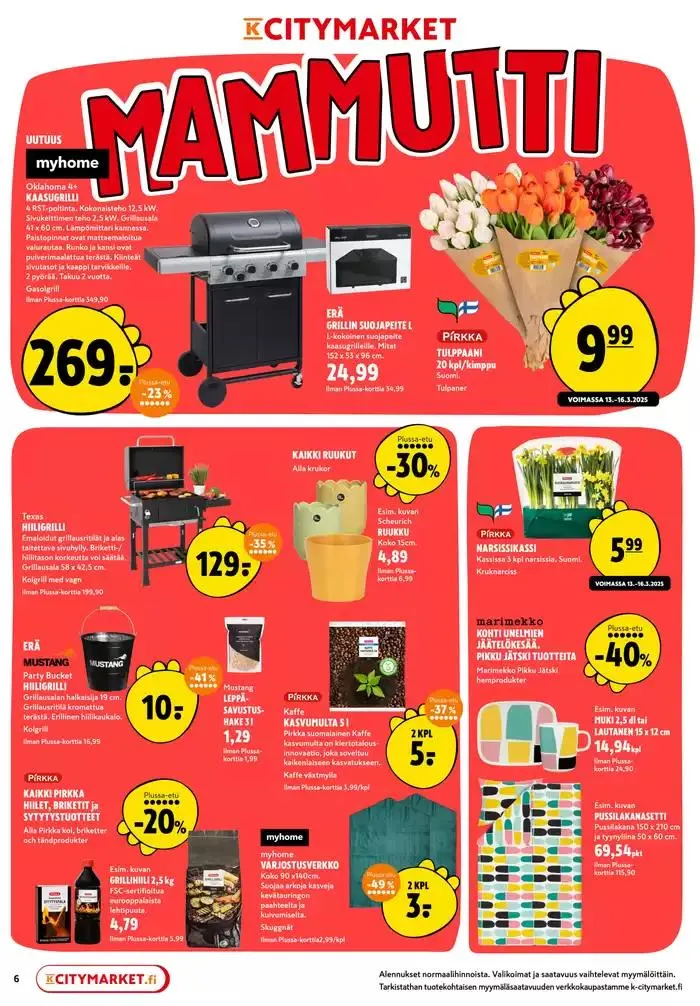 K-citymarket tarjoukset voimassa alkaen 13. maaliskuuta - 23. maaliskuuta 2025 - Tarjouslehti sivu 6