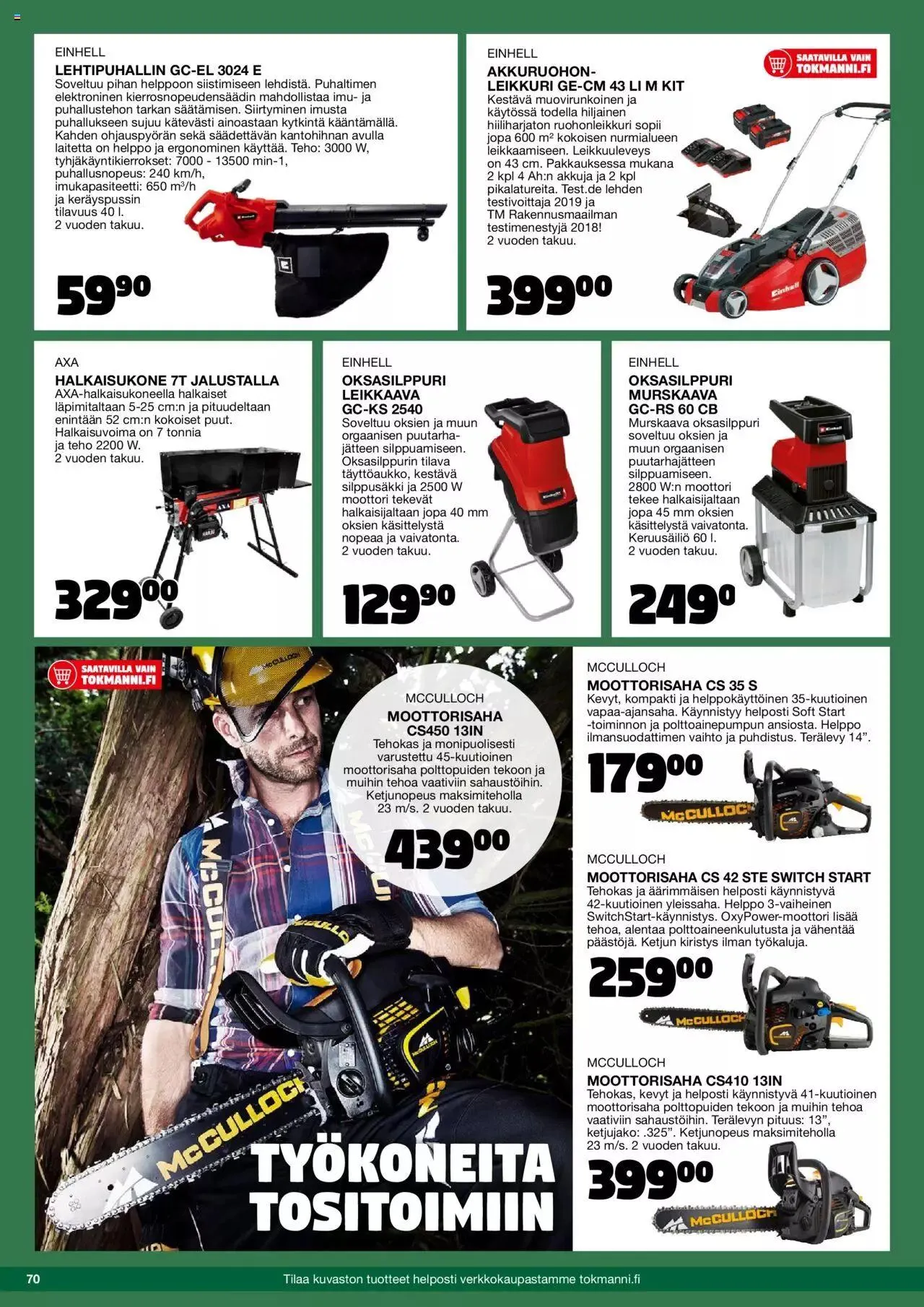 Tokmanni - Kesä 2023 voimassa alkaen 17. huhtikuuta - 31. joulukuuta 2023 - Tarjouslehti sivu 70