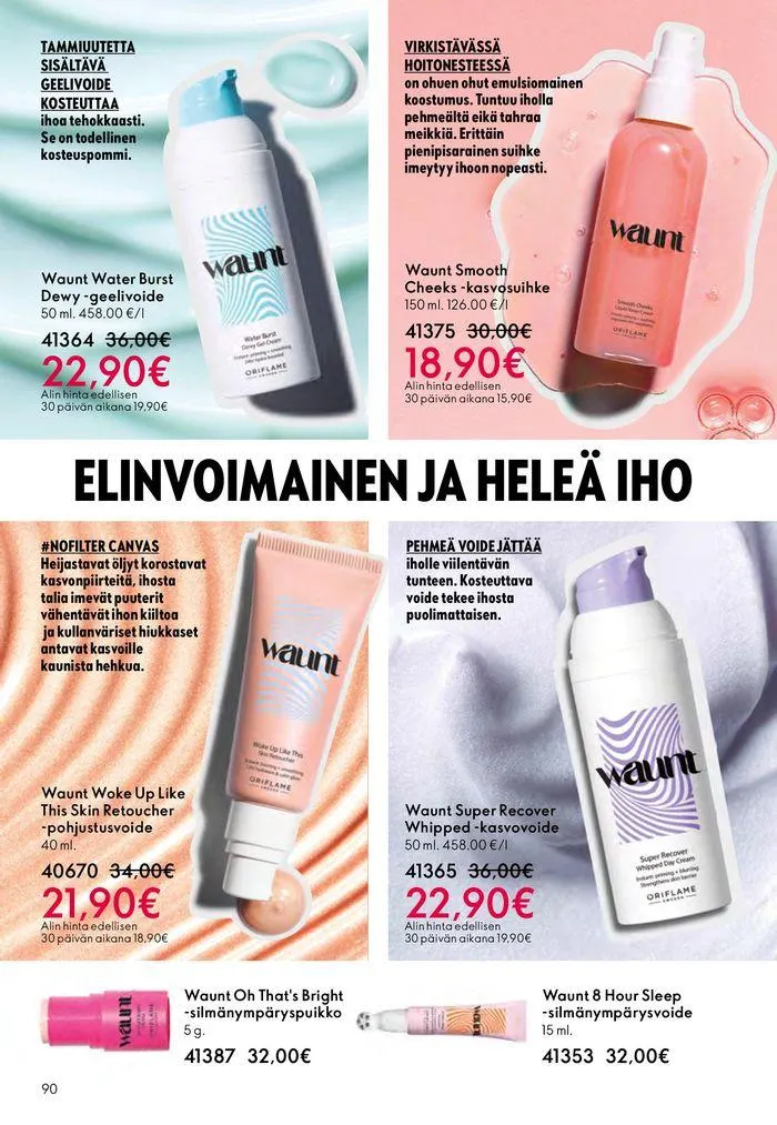 Oriflame tarjoukset voimassa alkaen 22. elokuuta - 5. syyskuuta 2024 - Tarjouslehti sivu 90