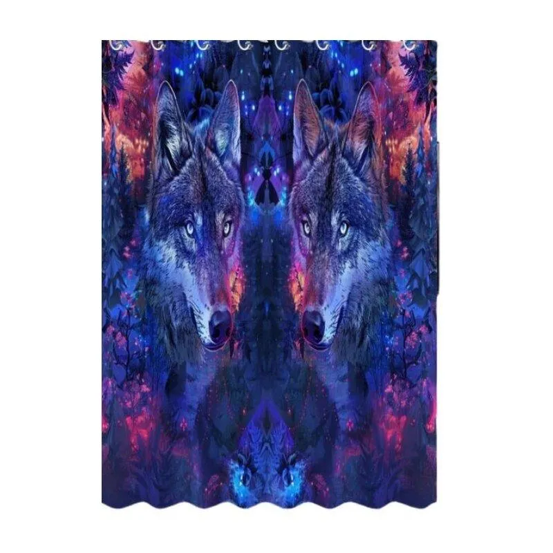 Mystinen Susi Ovipartitio Verho Pickify, 1PC-180X180cm/71*71in