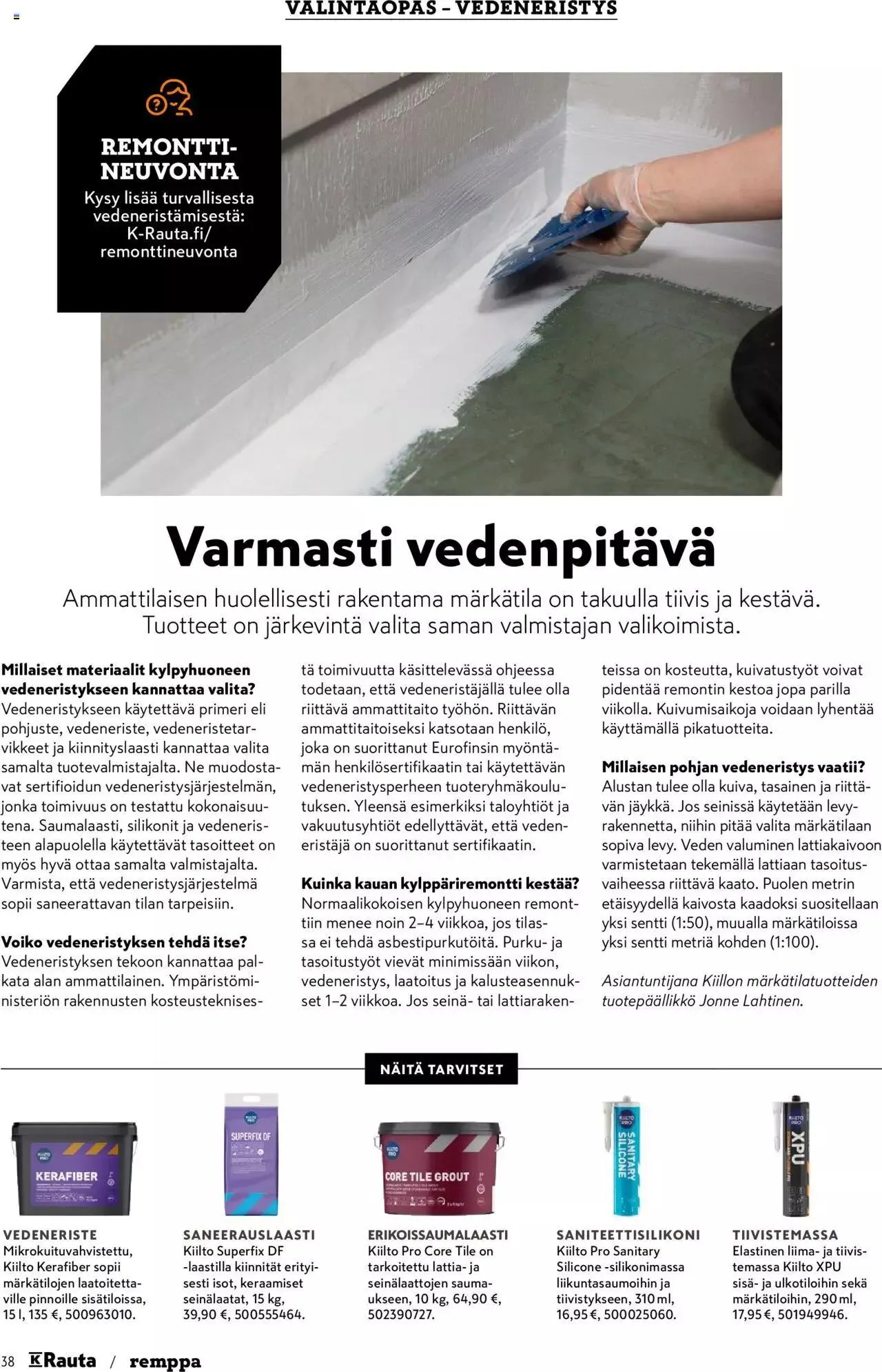 K-Rauta tarjoukset voimassa alkaen 8. tammikuuta - 30. tammikuuta 2024 - Tarjouslehti sivu 38