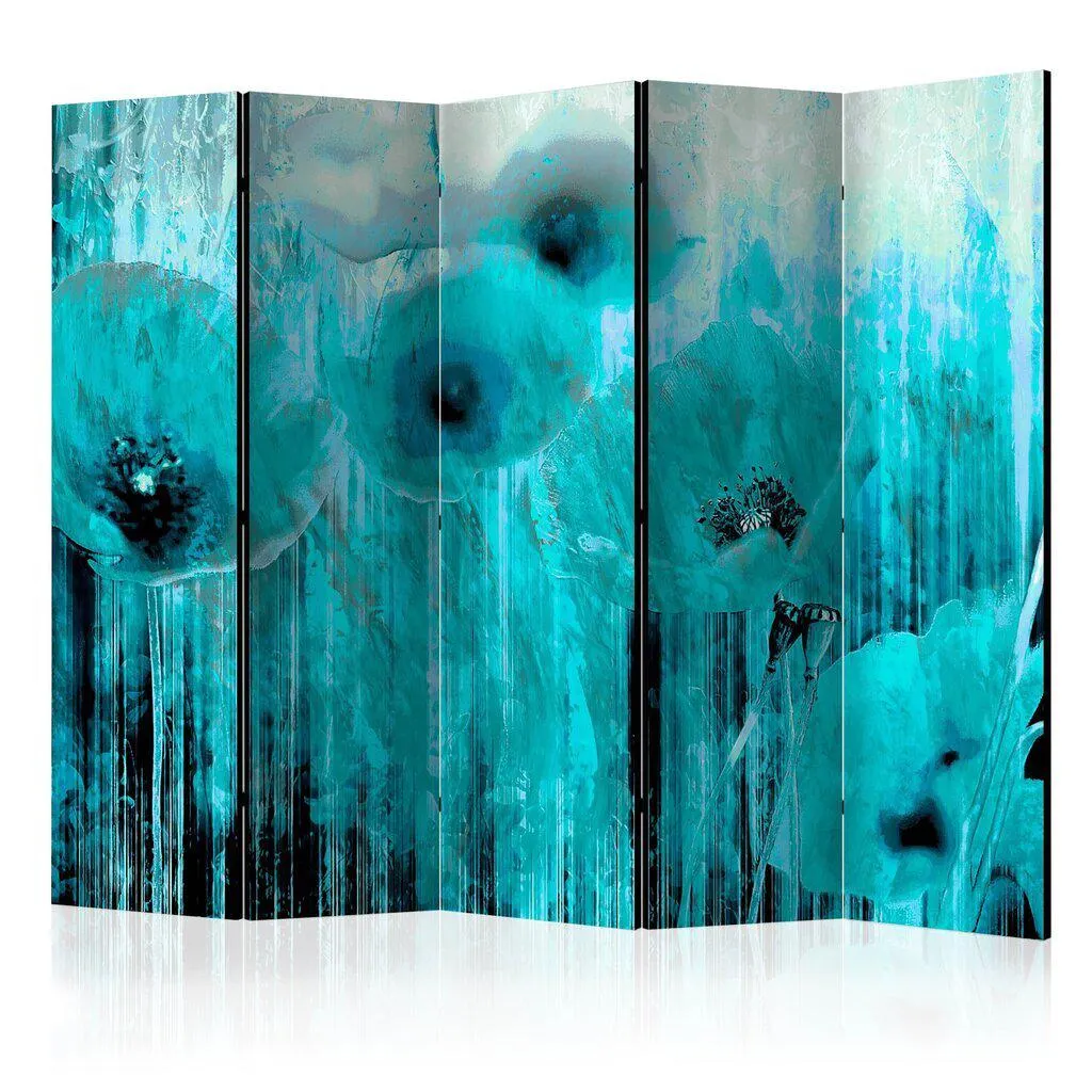 Sermi - Turquoise madness II [Room Dividers], 225x172 cm