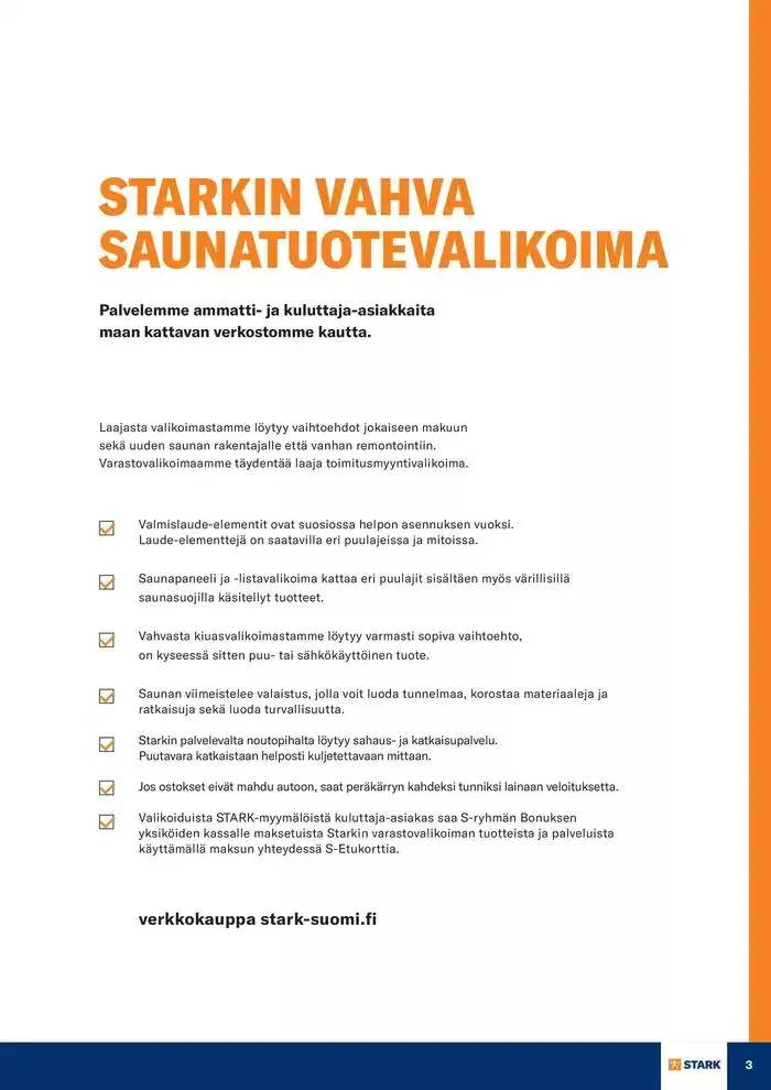 Sauna voimassa alkaen 19. marraskuuta - 31. joulukuuta 2024 - Tarjouslehti sivu 3