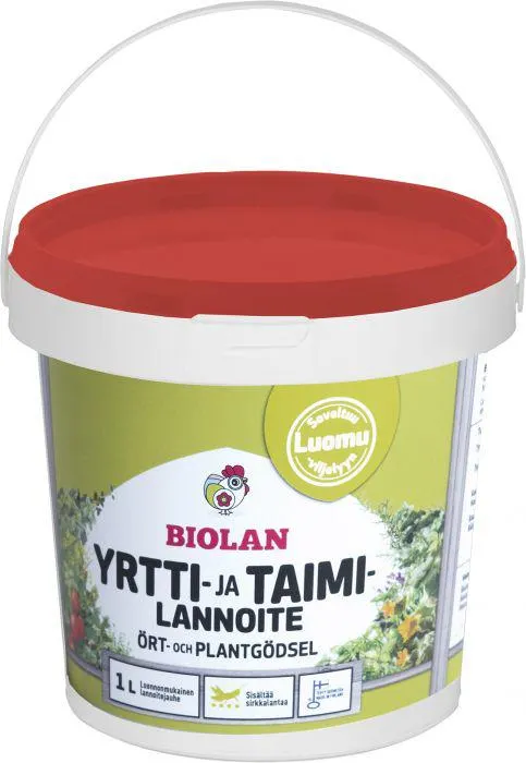 Yrtti- ja taimilannoite Biolan 1 l