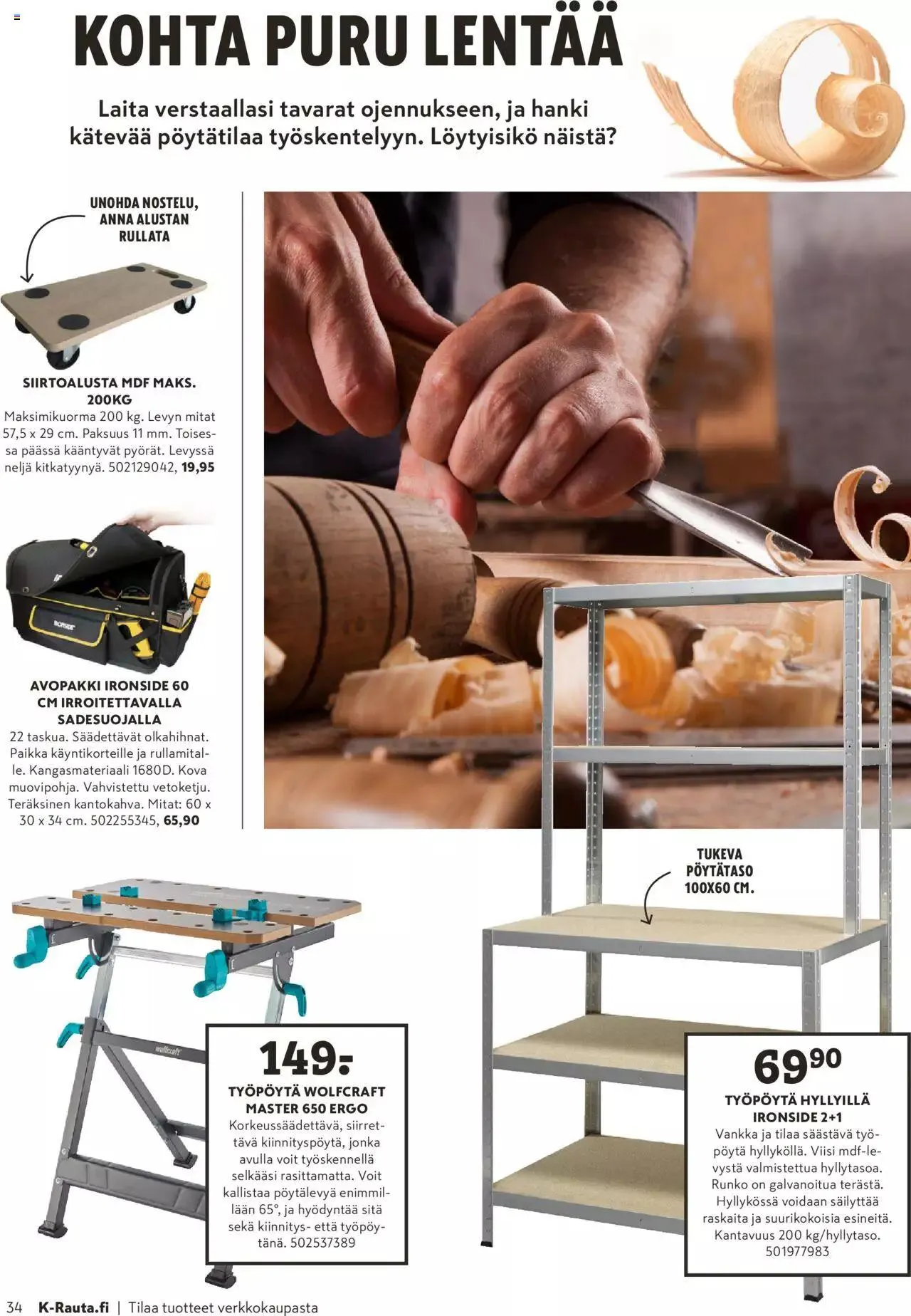 K-Rauta tarjoukset - Pakissa voimassa alkaen 1. elokuuta - 30. syyskuuta 2023 - Tarjouslehti sivu 34