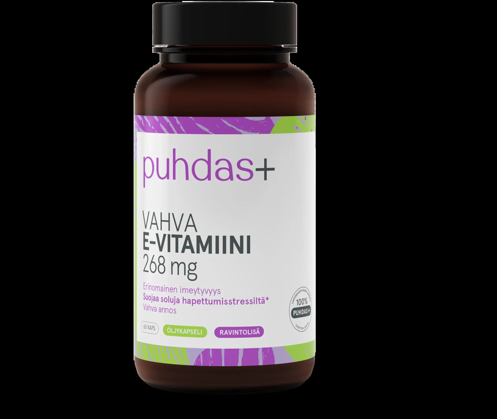 Puhdas+ Vahva E-vitamiini 268 mg 60kaps