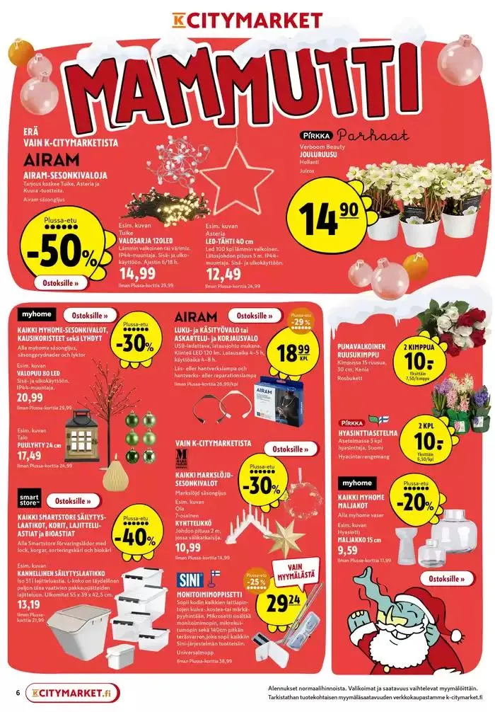 K-citymarket tarjoukset voimassa alkaen 12. joulukuuta - 26. joulukuuta 2024 - Tarjouslehti sivu 14