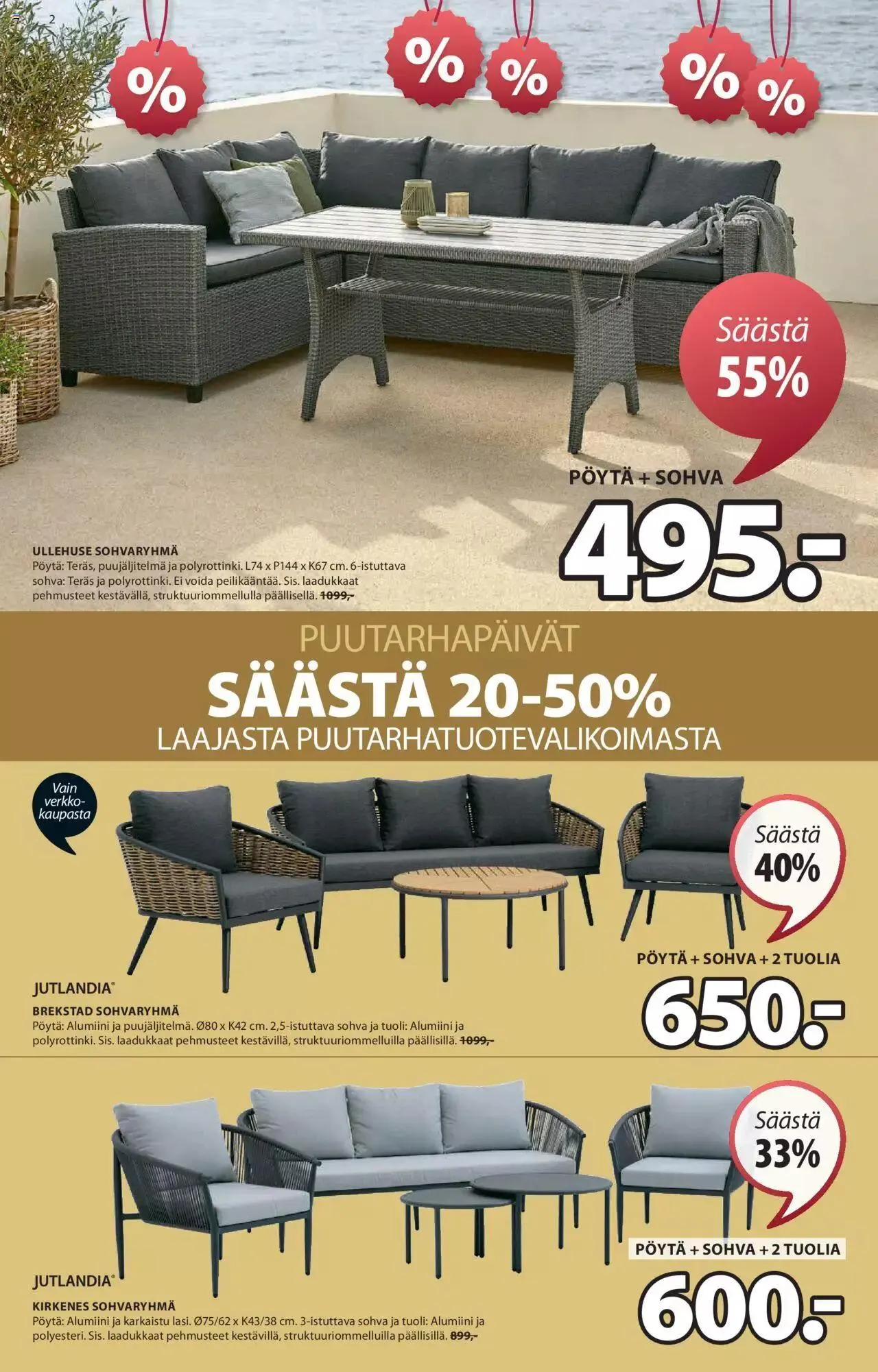 JYSK tarjoukset voimassa alkaen 1. heinäkuuta - 31. joulukuuta 2024 - Tarjouslehti sivu 2