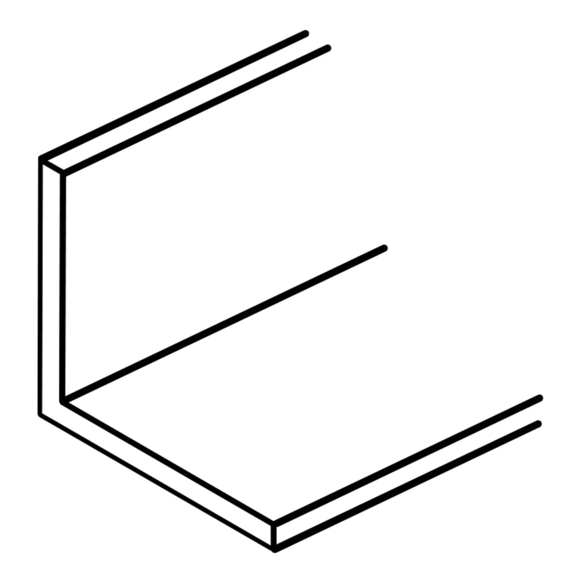 Alumiinikulma RAW AW-6063 T6 50x50x5 mm 6 m