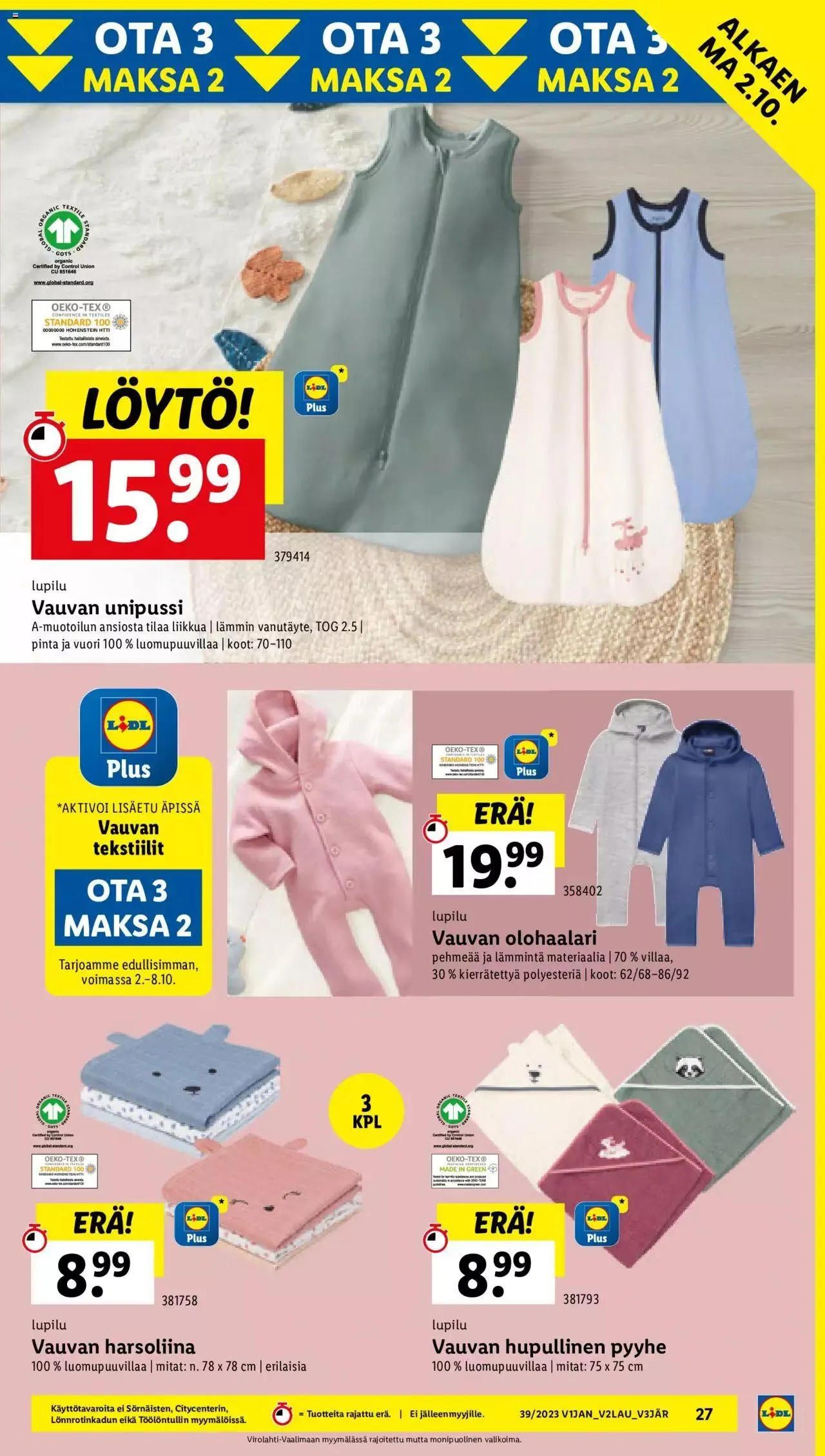 Lidl tarjoukset voimassa alkaen 28. syyskuuta - 4. lokakuuta 2023 - Tarjouslehti sivu 33