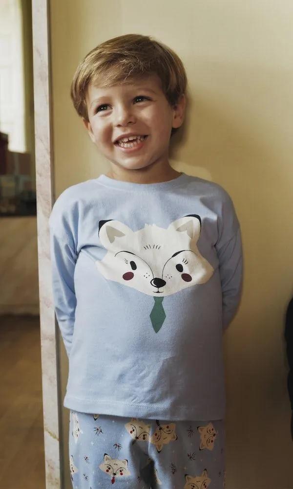 Kaksiosainen pyjama, jouluaiheinen