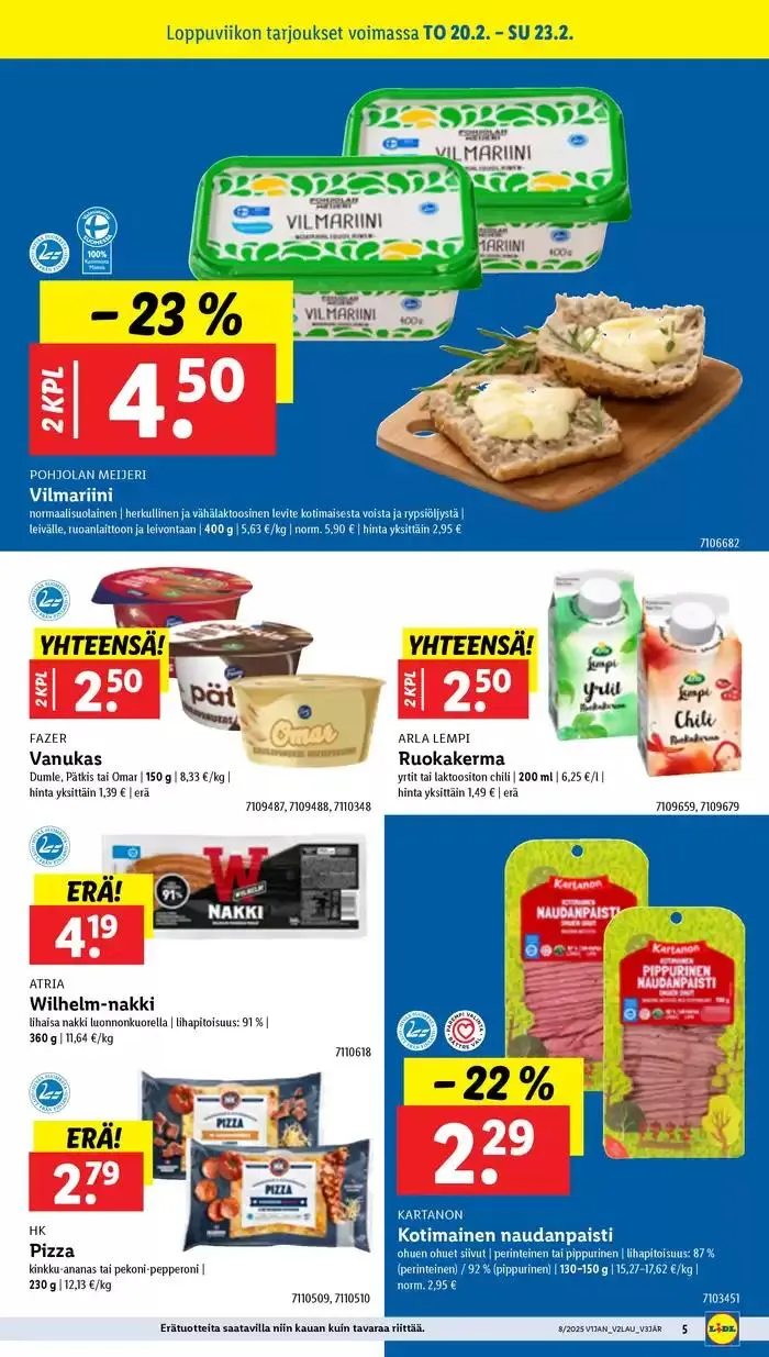 Huippudiilit ja alennukset voimassa alkaen 17. helmikuuta - 26. helmikuuta 2025 - Tarjouslehti sivu 5