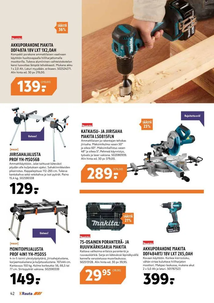 Autta alkuun ja eteenpain voimassa alkaen 24. toukokuuta - 4. kesäkuuta 2024 - Tarjouslehti sivu 42