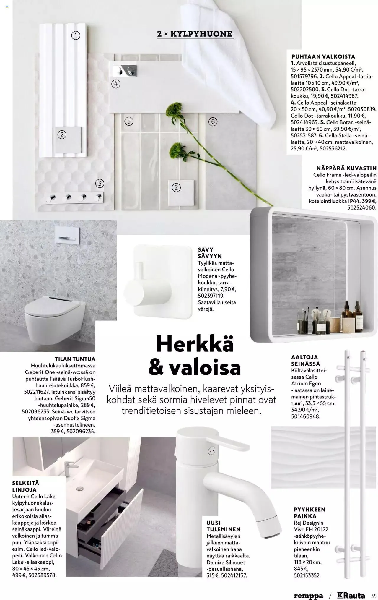K-Rauta tarjoukset voimassa alkaen 8. tammikuuta - 30. tammikuuta 2024 - Tarjouslehti sivu 35