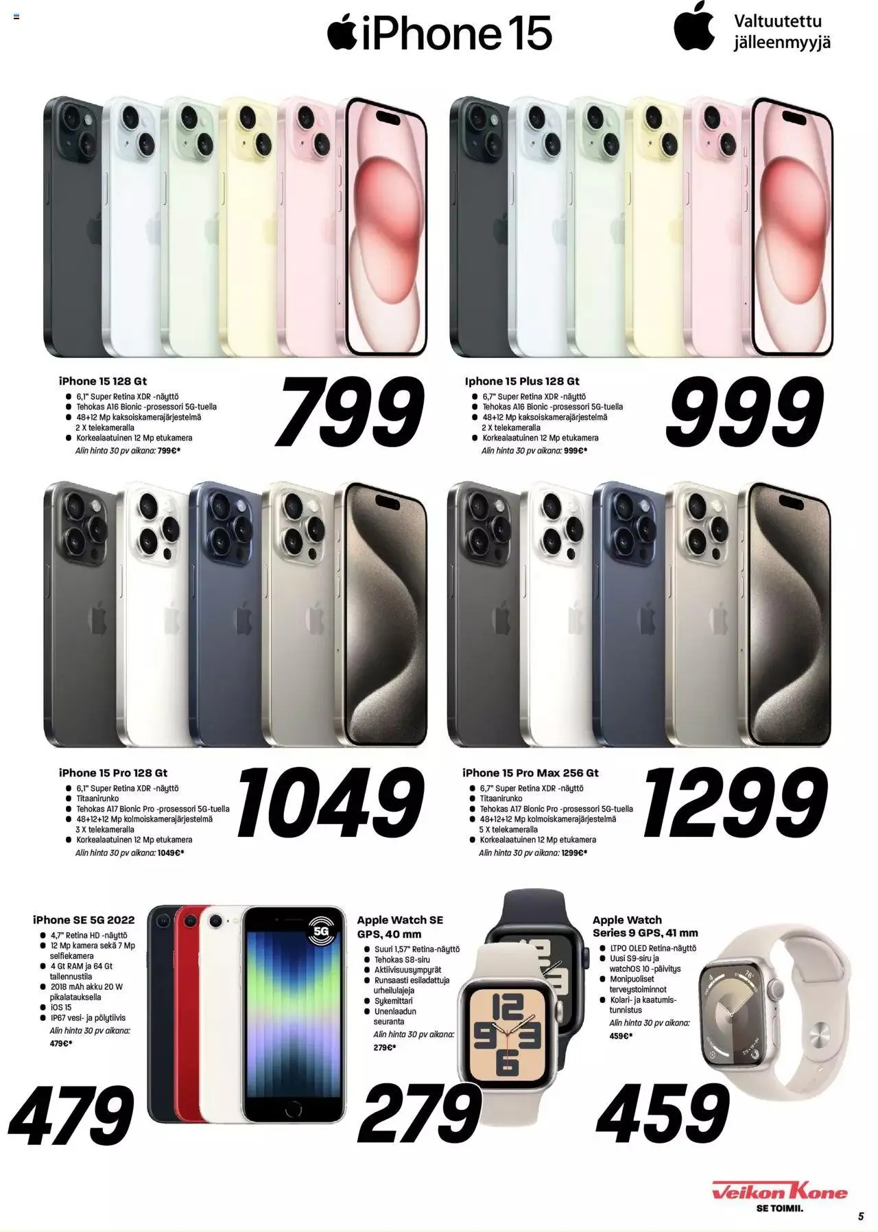 Veikon Kone tarjoukset voimassa alkaen 29. huhtikuuta - 5. toukokuuta 2024 - Tarjouslehti sivu 5