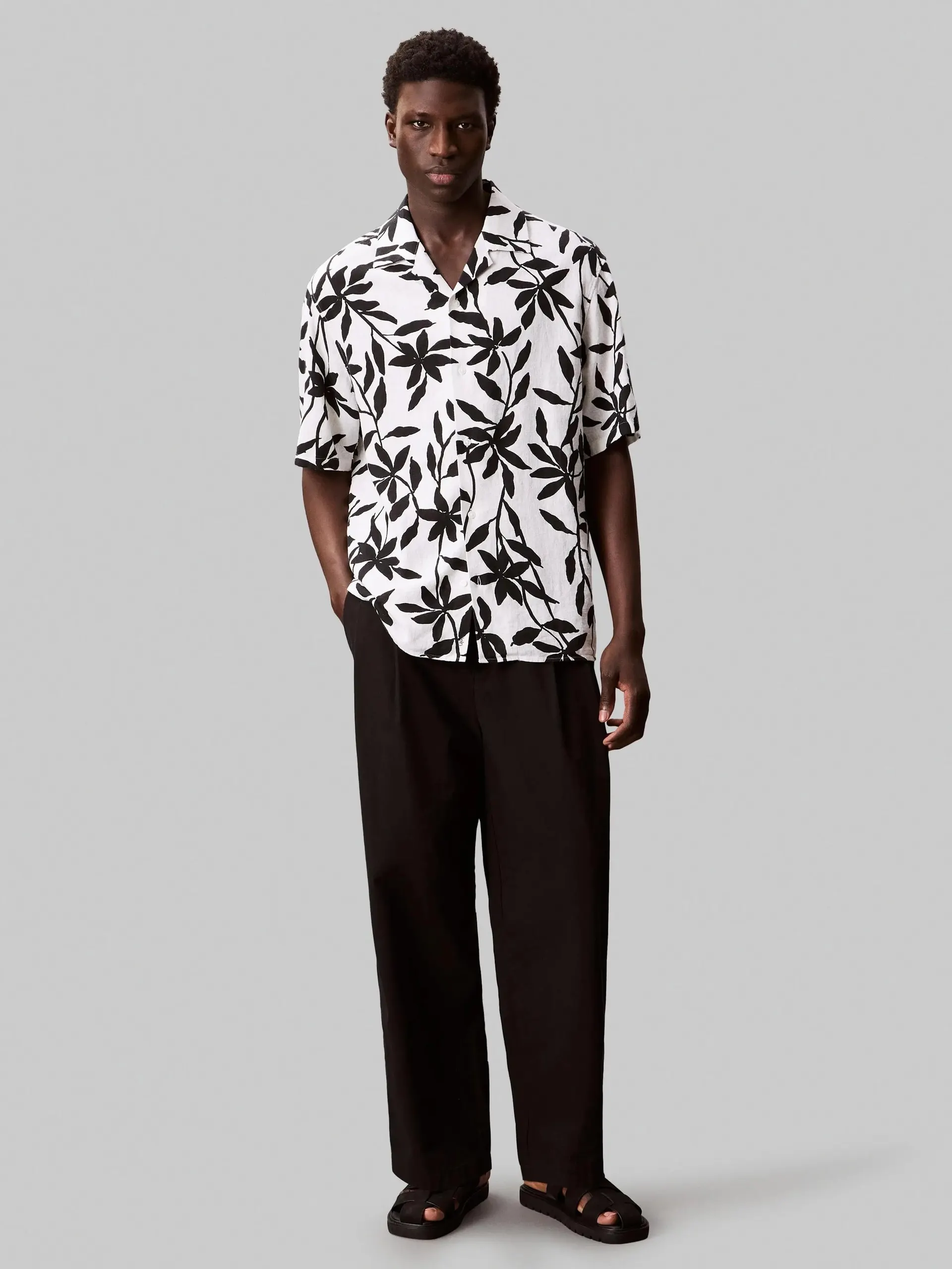 Calvin Klein Ss cmp cllr ap lnn r kauluspaita