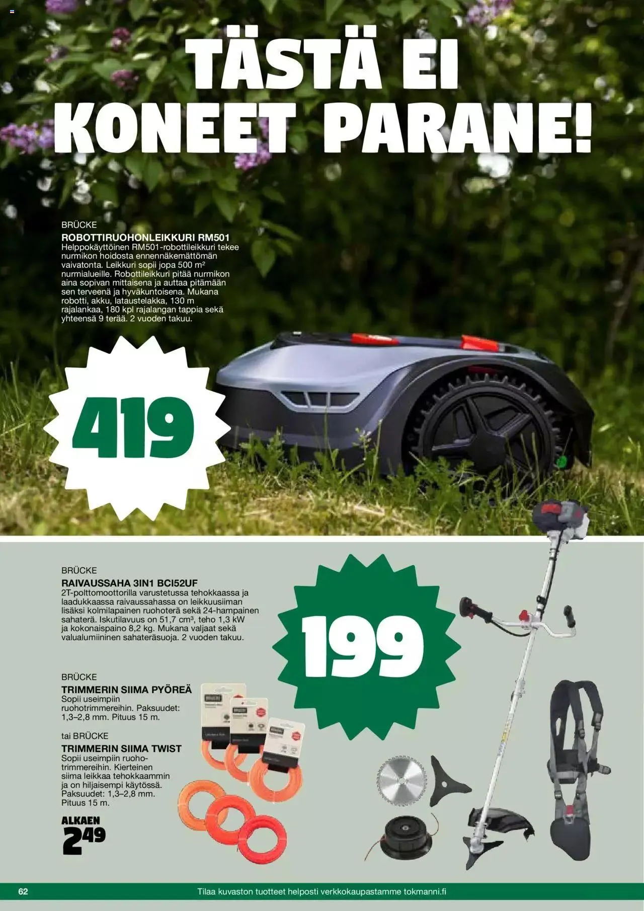 Tokmanni - Kesä 2024 voimassa alkaen 1. huhtikuuta - 31. joulukuuta 2024 - Tarjouslehti sivu 62