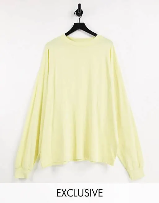 Reclaimed Vintage inspired balloon sleeve long sleeve top